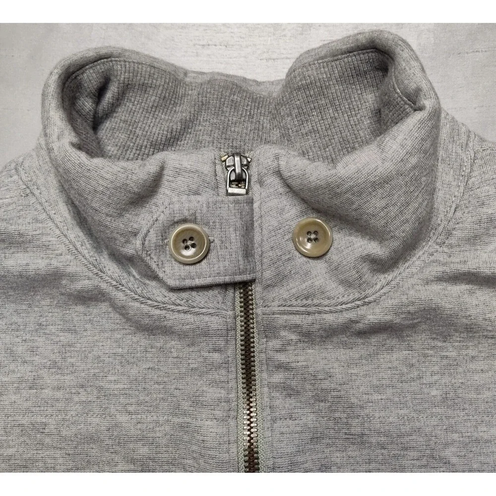 BANANA REPUBLIC Men XL Cotton Nylon Flex Lined Insulated Gray‎ Vest Jacket